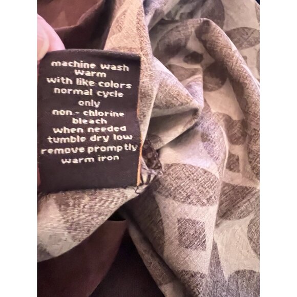 Vintage SAMI HAYEK Pillowcase Set STANDARD 100% Cotton Chocolate Brown Geometric - Picture 10 of 10